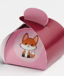 Contenant à dragée Renard Rose mimosa - S1957.106