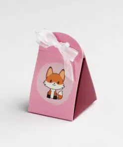 Contenant à dragée Iris Renard Rose - S1957.24