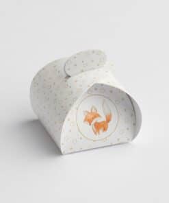 Contenant à dragée Renard Blanc mimosa - S1963.106