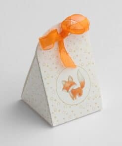 Contenant à dragée Iris Renard Blanc - S1963.24