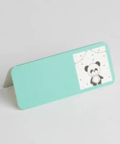 Carte de table Panda Vert d'eau - 2092.10BL