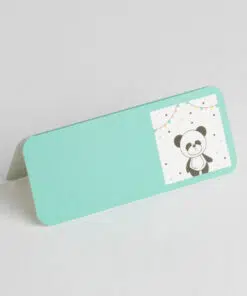 Carte de table Panda Vert d'eau - 2092.10BL