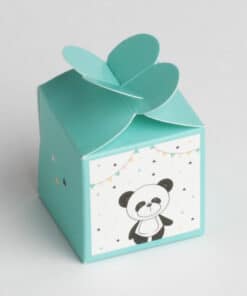 Contenant à dragée Panda Vert d'eau - 2092.65BL