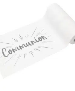 chemin de table communion argent