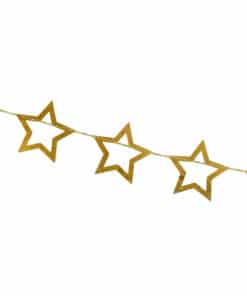 guirlande avec etoile or dorée