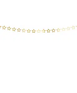 guirlande avec etoile or dorée