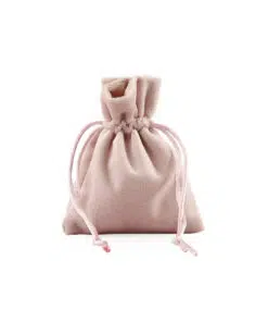 sac a dragees pochon rose poudré en velour