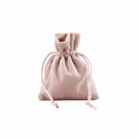 sac a dragees pochon rose poudré en velour