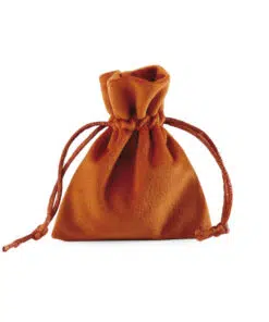 Sac à Dragées en velour - Terracotta - Lot de 10