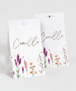 Contenant a dragees fleurie Impression Rose Gold