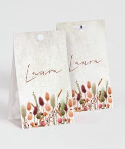 Contenant à dragées fleurs champetre