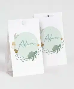 Contenant à dragées Tortue sous l'océan