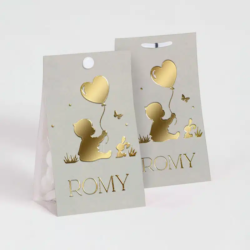 Contenant à dragées Silhouette bébé