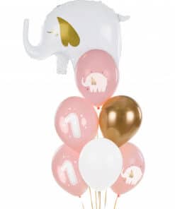 Kit de 6 Ballons 1er Anniversaire Fille 