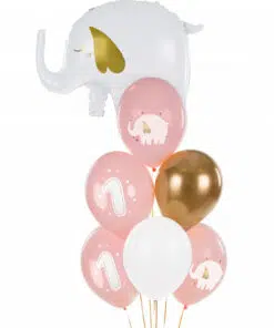 Kit de 6 Ballons 1er Anniversaire Fille