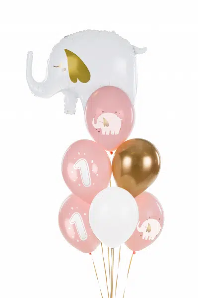 Kit de 6 Ballons 1er Anniversaire Fille