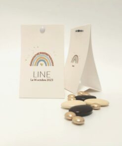 Alternative view of Boite à dragées Nude Arc en Ciel - Personnalisable