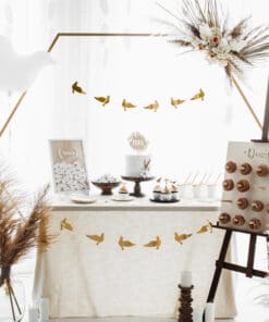 deco communion blanc et or