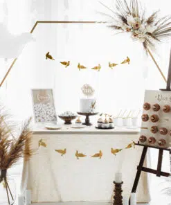 deco communion blanc et or