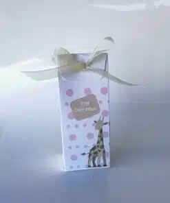 boite a dragées girafe rose