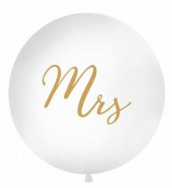 Ballon géant inscription Mrs