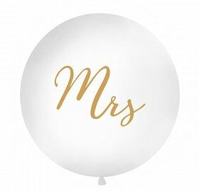 Ballon géant inscription Mrs