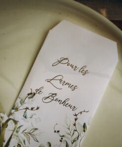 Pochette à mouchoir "Pour les larmes de joie"