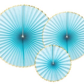 rosace deco mural bleu ciel
