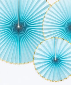 rosace deco mural bleu ciel