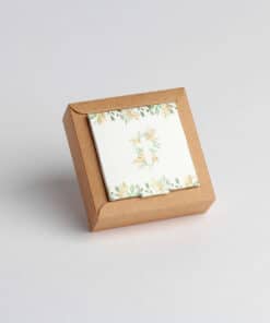 boite communion feuillage avec croix