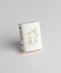 boite communion missel feuillage avec croix