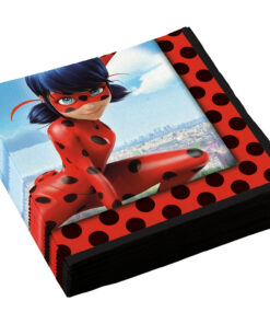 Serviette anniversaire Miraculous Ladybug