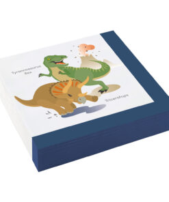 Serviette anniversaire dinosaure