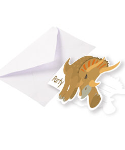 Cartes invitation anniversaire dinosaure