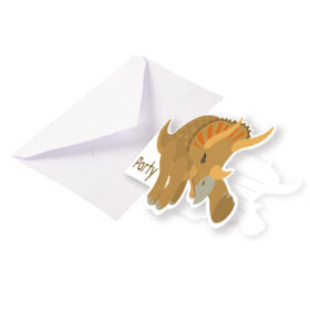 Cartes invitation anniversaire dinosaure