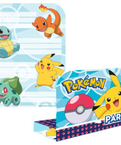 Carte invitation anniversaire Pokémon