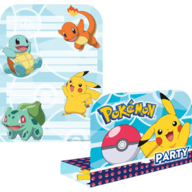 Carte invitation anniversaire Pokémon