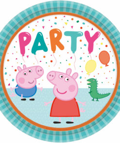 Assiette carton anniversaire Peppa Pig