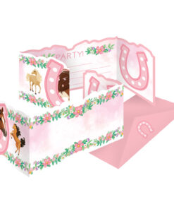 Cartes invitation anniversaire cheval