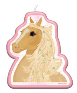 Bougie anniversaire déco cheval