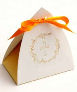 Boite a dragées communion ballotin-vitrail