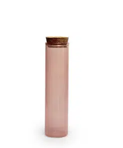 éprouvette tube en verre rose
