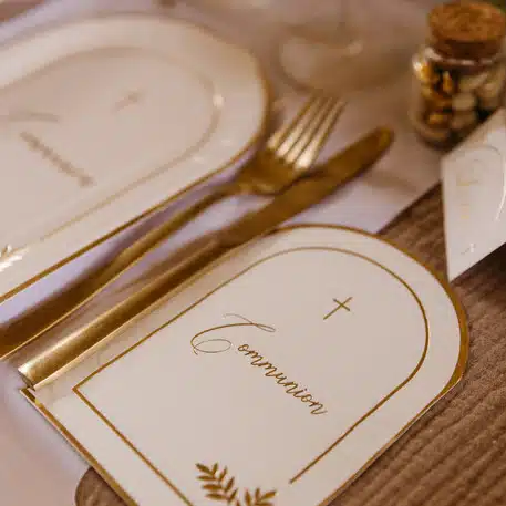 decoration communion vaisselle communion