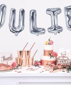 Ballon lettre Argent