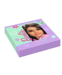 serviette anniversaire barbie