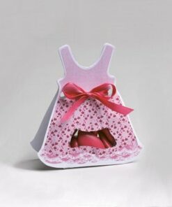 boite à dragées robe rose