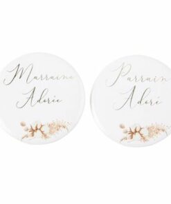 badge parrain marraine cadeau bapteme