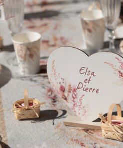 centre de table boheme romance coeur