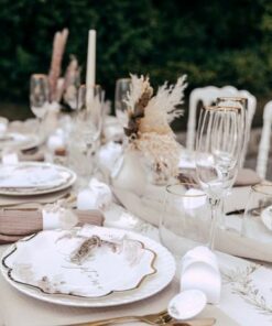 deco de table bapteme champetre boheme