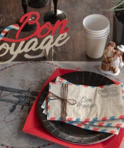 decoration voyage serviette theme voyage